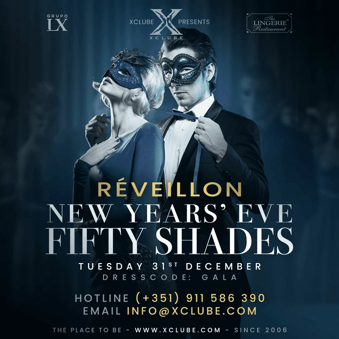 Affiche New Years’ Fifty Shades 2024-25: Luxo, Mistério e Sedução
