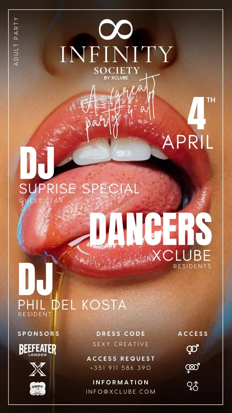 Affiche Infinity Society by XClube - A (great) party 4 all
