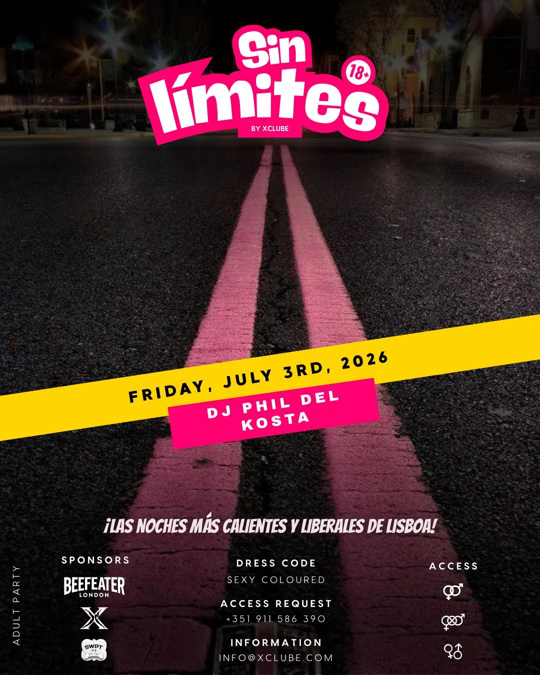 Affiche Soirée Sin límites